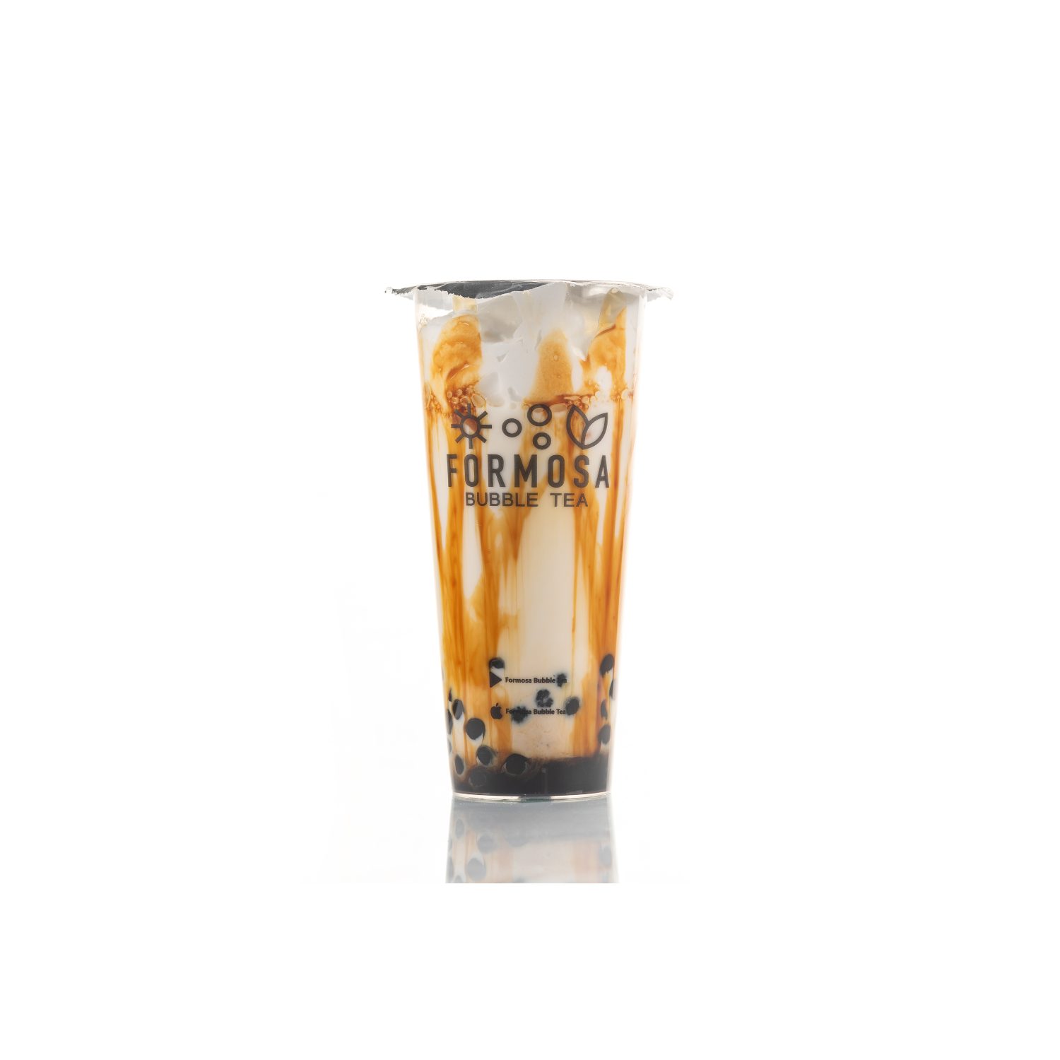 Rudojo cukraus pieno gėrimas (L dydis)